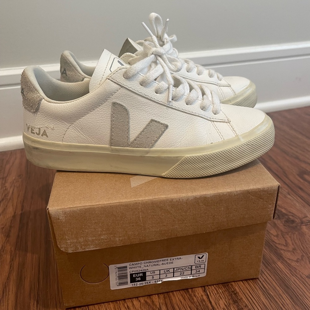 VEJA Campo White-Neutral Sneakers